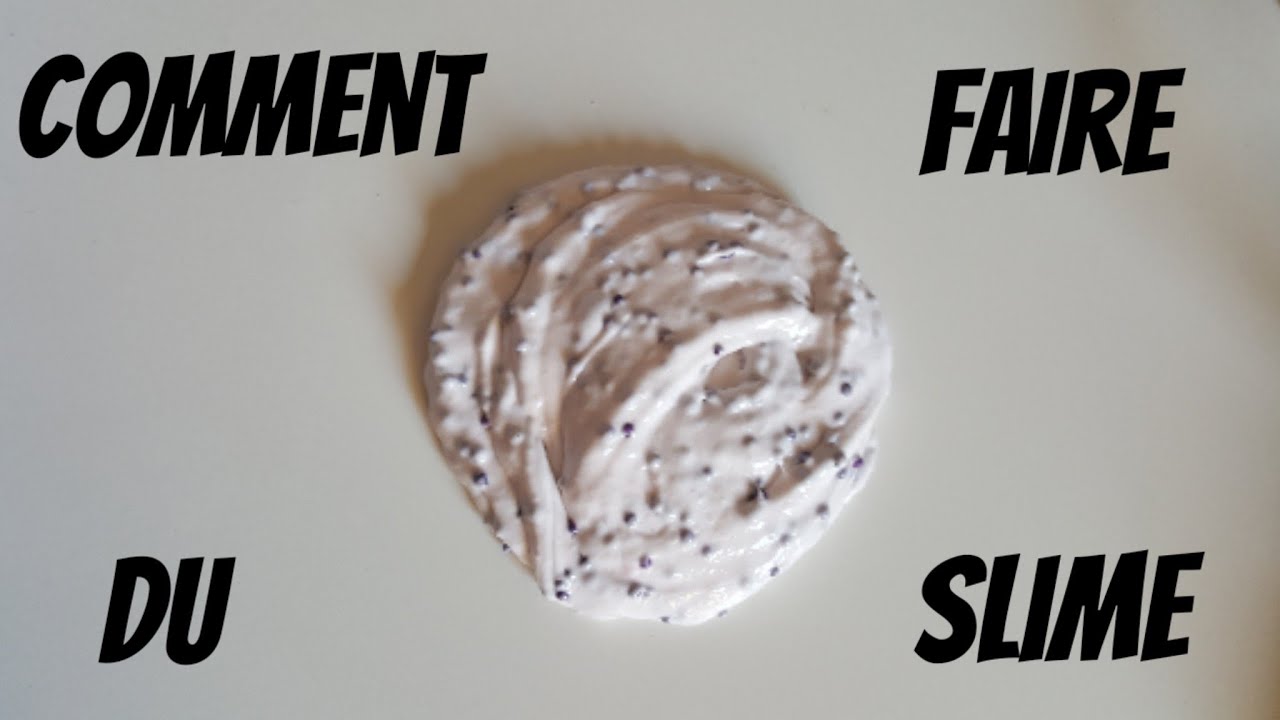 COMMENT FAIRE DU SLIME AVEC DE LA MOUSSE À RASER - YouTube