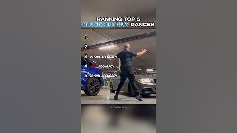 Ranking Top 5 BLUE SHIRT GUY Dances 😂 #shorts