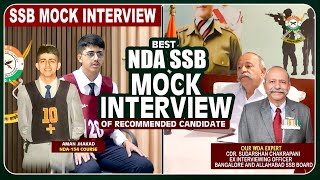 🔥धमाकेदार NDA Mock Interview Of Recommended Warrior By India's No-1 IO| India's Best NDA SSB Academy