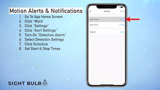 Sight Bulb - How to: Turn on motion detection and notifications screenshot 4