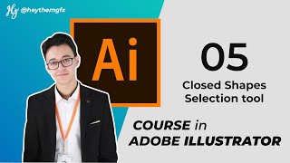 Adobe Illustrator Course 2020 Darija | Closed shapes & Selection tool