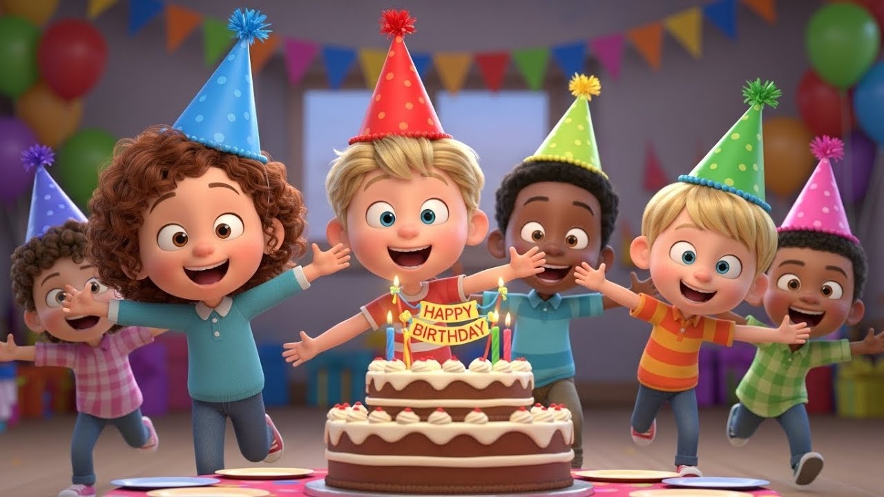 **Happy Birthday Song | Fun Family Celebration Kids Song | Joyful Party Rhyme**