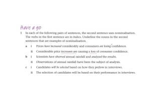 Go Grammar 2 Unit 2 Nominalisation