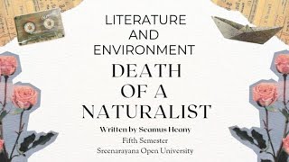 Death of a naturalist /Seamus Heany/Poem Summary /Fifth sem/SNGOU