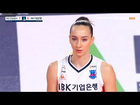 ลาซาเรว่า สองเกมส์แรกในลีกเกาหลี Anna Lazareva (Лазарева) V-League 2020-21 First and second games