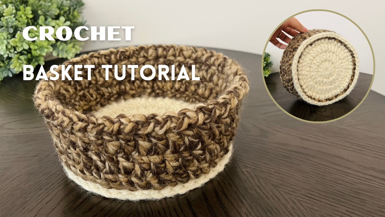 Простой мастер-класс по вязанию крючком корзинки | Одна выкройка, корзинка или сумка (отлично под...