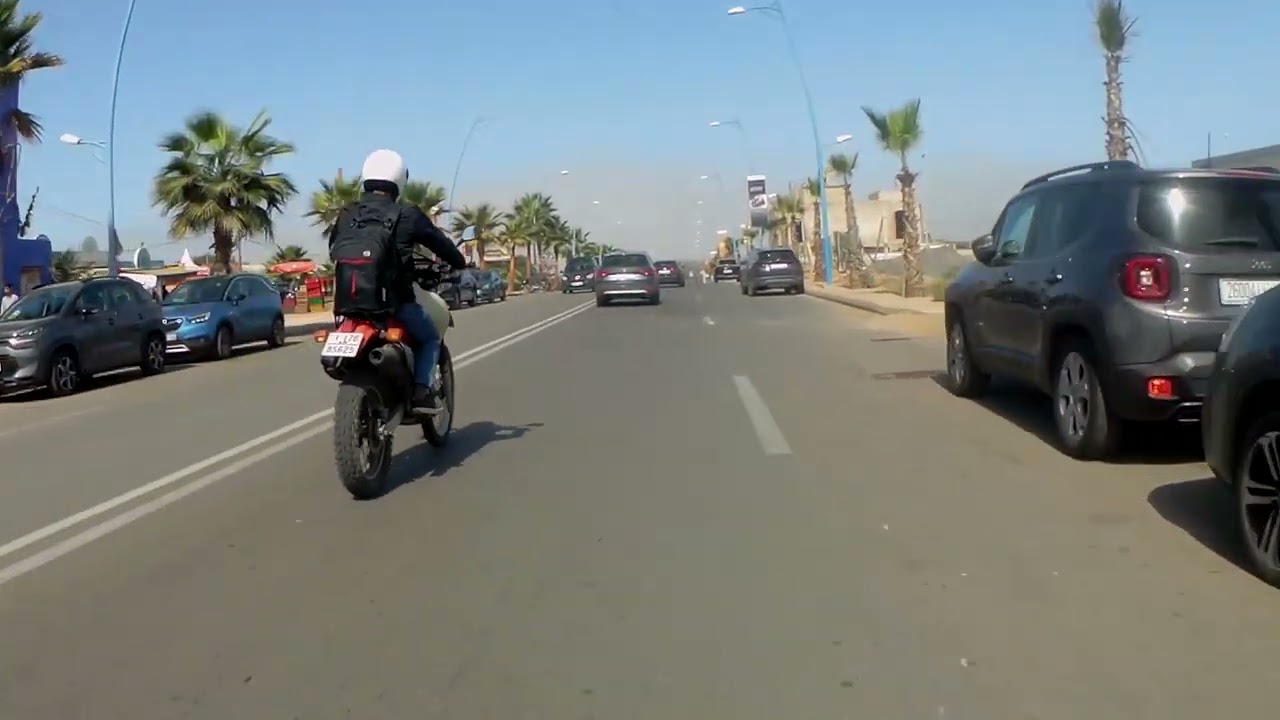 Little Tour Bd de Biarritz to Tamaris Dar Bouazza - Motocam