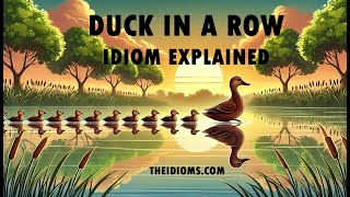 Duck in a Row | Idiom | Meaning | Example Sentences | Origin | History