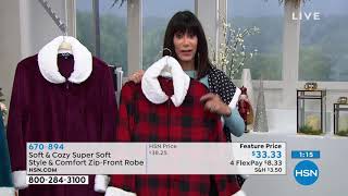 Soft   Cozy Super Soft Style   Comfort ZipFront Robe screenshot 2