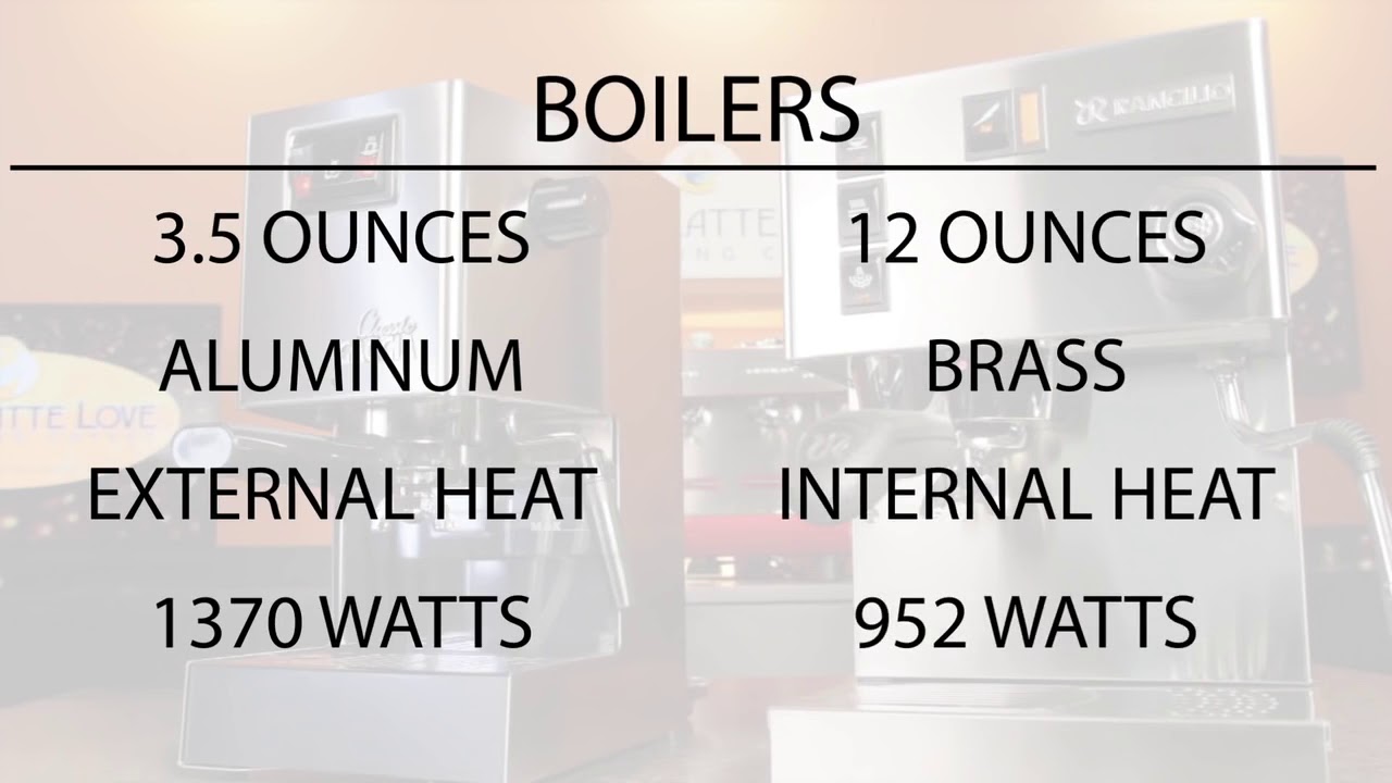 Machine Comparison Gaggia Classic vs Rancilio Silvia YouTube