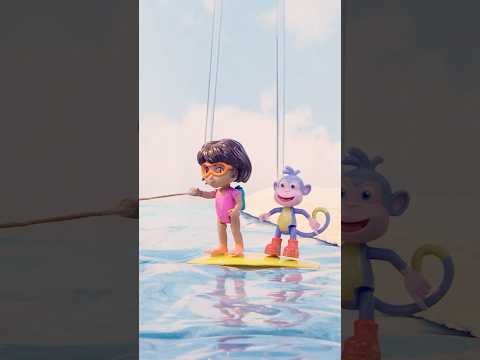 Dora toys go wakeboarding! 🌊 #shorts