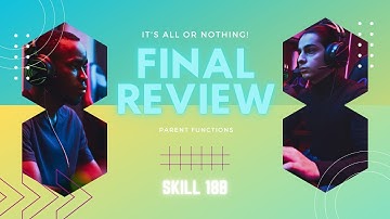 Final Exam Review Nano Video: Basic Shapes and Parent Functions