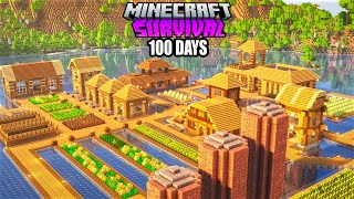 I Survived 100 Days on a LAKE in Minecraft Survival