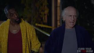 Curb Your Enthusiasm: Larry and Leon are awoken in the night by a burglar.