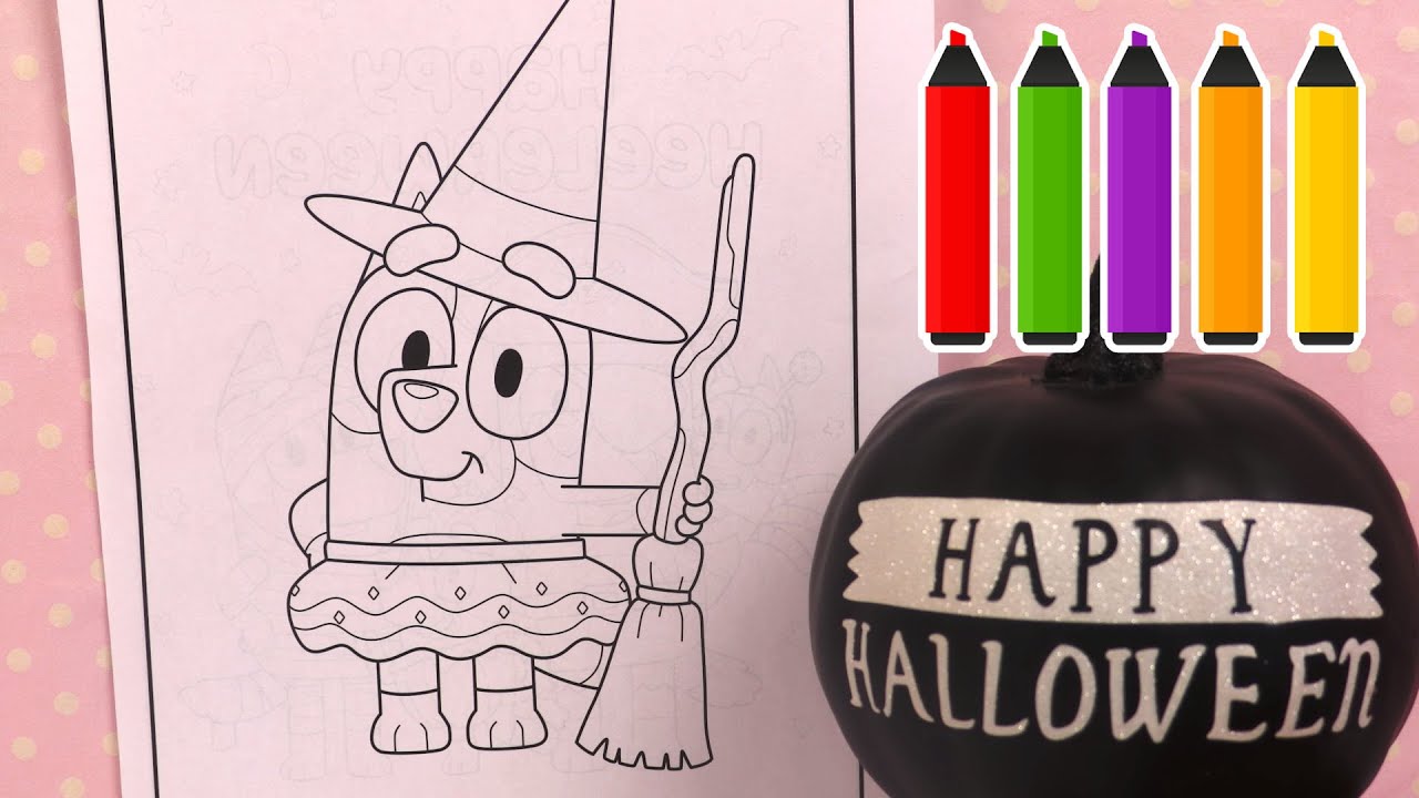 Halloween 🎃 Coloriage de Bingo en Sorcière