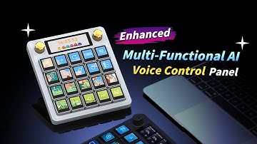 MK20 Linux + QMK Dual-Core Power,20 LCD Keys + Screen Display,AI Voice #waveshare #streamdeck