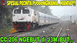 Momen Kereta Api Spesial Lokomotif CC 206 Ngebut Kencang di Tahun 2019!!!