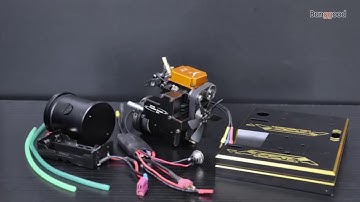 Toyan FS-S100A Four Stroke Methanol Engine Set w/ Battery Start ESC Base