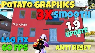 POTATO GRAPHICS | LAG FIX | SMOOTH | 60FPS | 90FPS | BGMI, GLOBAL, PUBG MOBILE, KR, 1.9 UPDATE screenshot 5