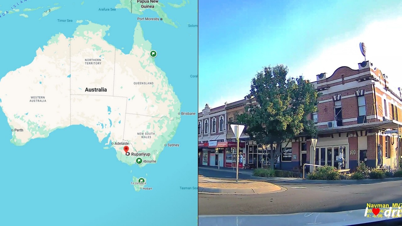 DASH CAM AUSTRALIA, VICTORIA. Driving from RUPANUP to HORSHAM