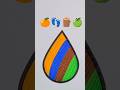 🍊👣🪵🍏 Satisfying Art #art #ytshorts #satisfying #viral #drawing #shorts #shortvideo #creative #brush