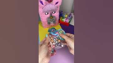 Unboxing sweet unicorn candy #shorts #youtubeshorts