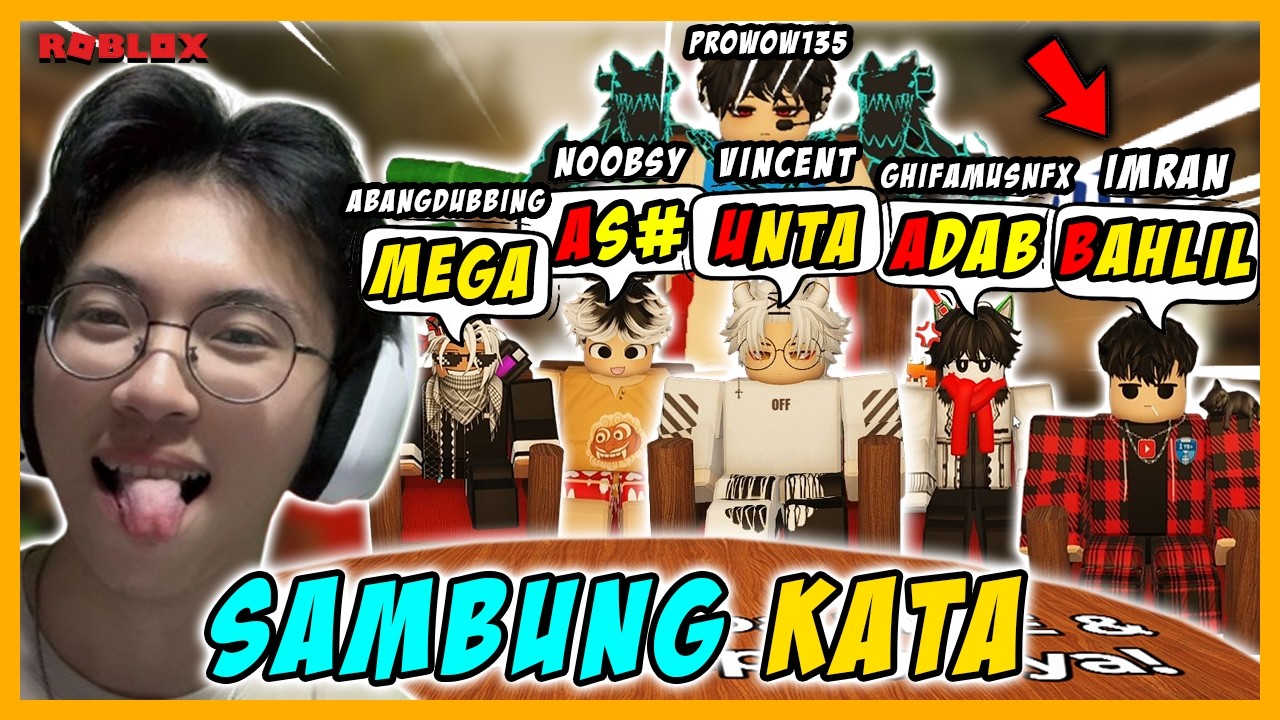 AKU TANTANG PARA YOUTUBER ROBLOX MAIN SAMBUNG KATA !! JAWABANNYA NGACO SEMUA !! 😂- ROBLOX INDONESIA