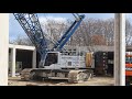 Soeren66 - Raupenkran LR 1130 bei der Montage von Betonfertigteilen