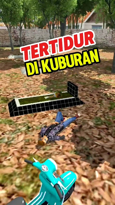 Wake up suddenly in the graveyard #bussid #bussimulatorindonesia #mystery #drama #bussimulator