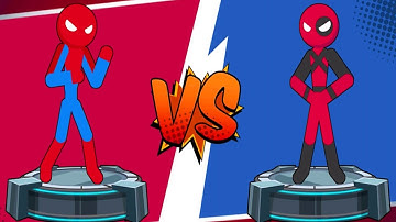 Stick Super Hero - Gameplay Walkthrough Part 2 Spiderman Vs Deadpool (IOS, Android)