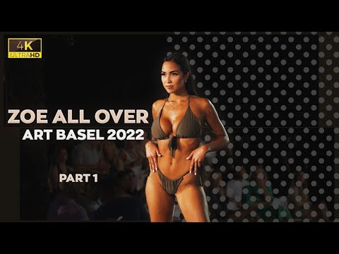 Zoe All Over In Slow Motion | Miami Art Basel 2022 | 4K | Part 1
