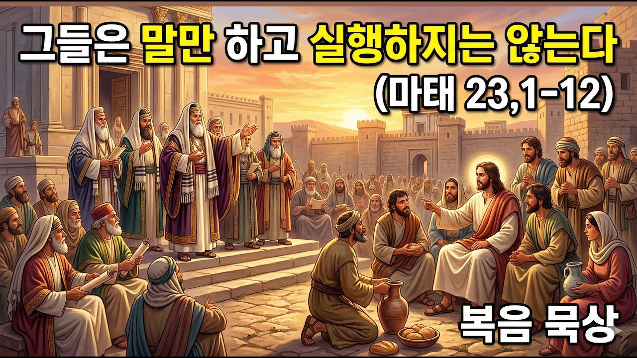 그들은 말만 하고 실행하지는 않는다(마태 23,1-12)