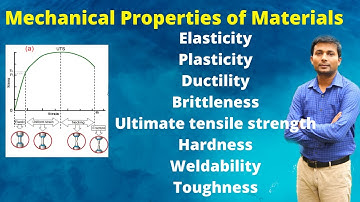 Mechanical properties of material | Elasticity, Plasticity, Ductility, Strength, Toughness, Hardness