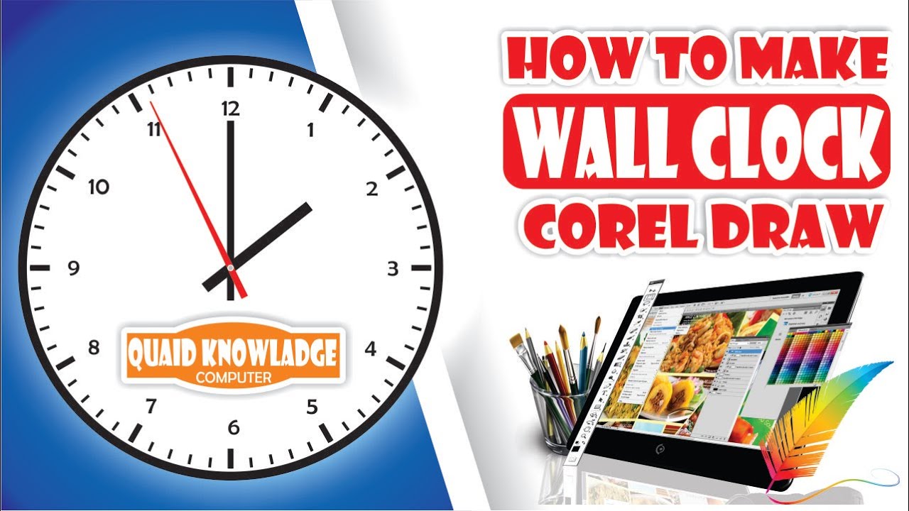 How to Make Clock in Corel Draw in Urdu
