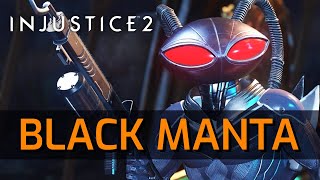 Injustice 2 - Black Manta Moveset w. Inputs [Basic]