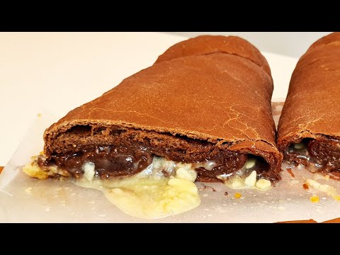 PÃO DE CHOCOLATE RECHEADO COM CHOCOLATE BRANCO