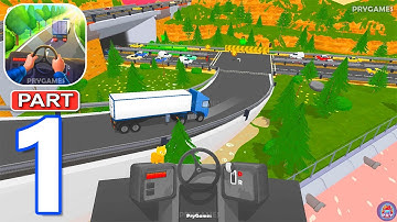 Vehicle Masters - Gameplay Walkthrough Part 1 Euro Truck, Police Car, Tow Truck (Android, iOS)