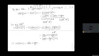 Multivariate Calculus Section2.2 Basic Theorems of Derivative (PartII +problem 1 (1)-(4)