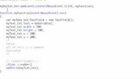 Flash Actionscript 3 Intro Part 2