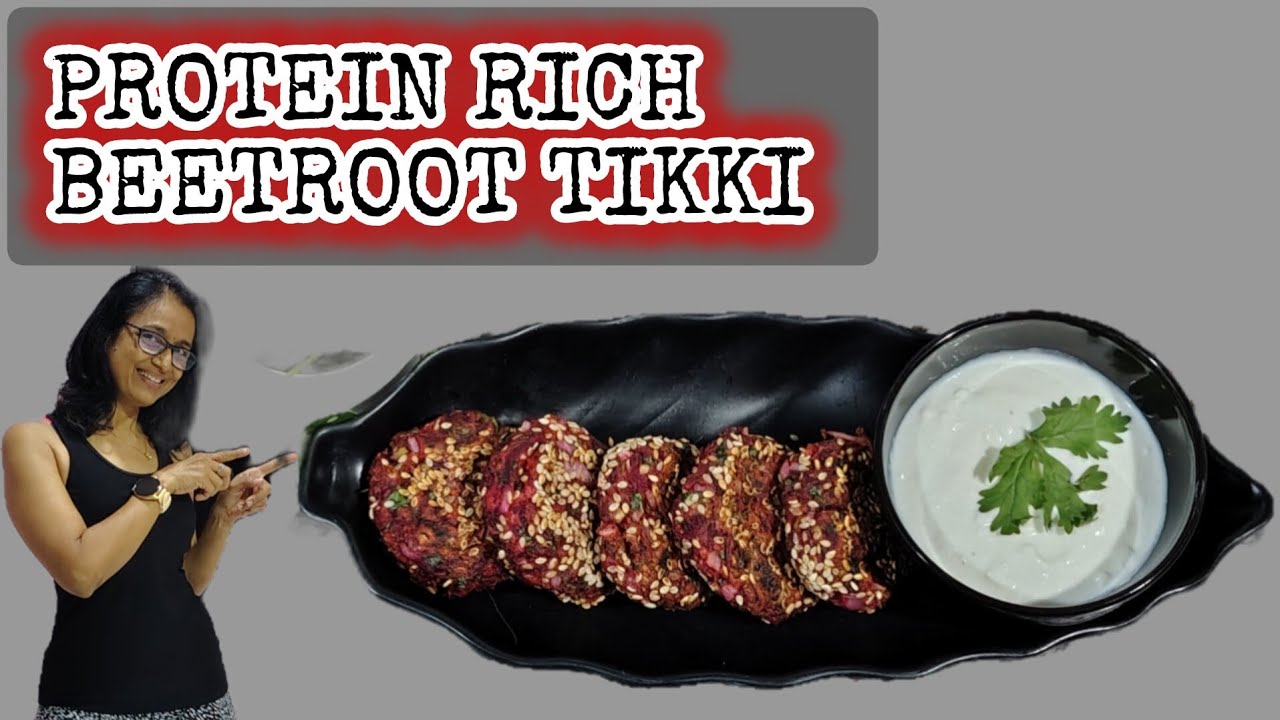 Protein Rich Beetroot Tikki @FiftyToThirtyVibe