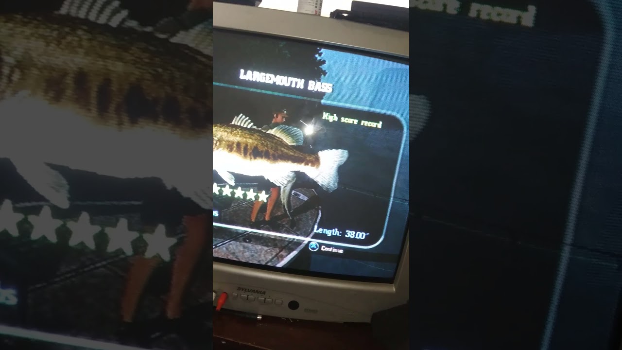 51.00 lb largemouth on Cabelas monster bass video game. im pritty sure this is a record.