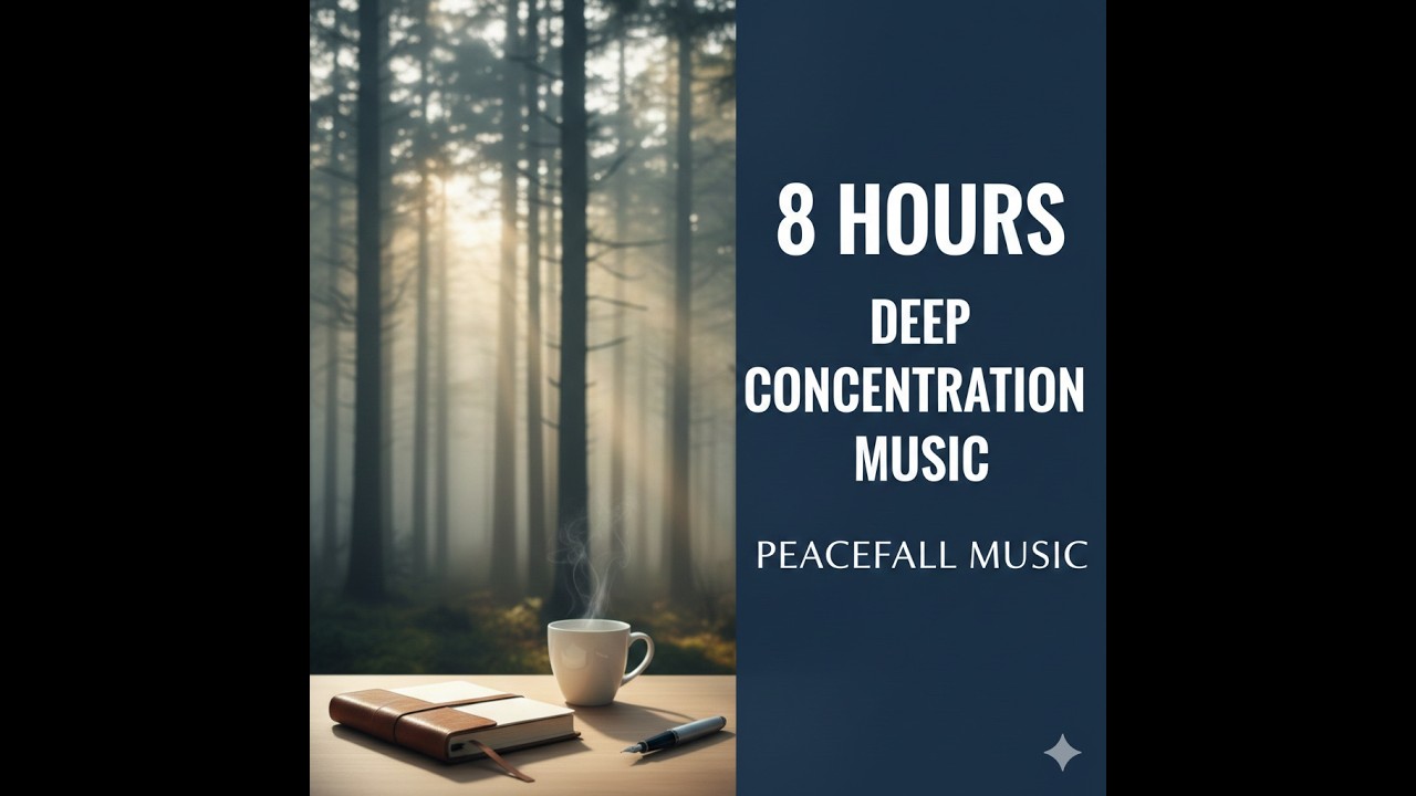 8 Hours of Concentration Music   Peacefall Music Collection