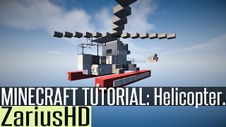 ★ Minecraft Vehicle Tutorial - How to Build : Harbor Helicopter.