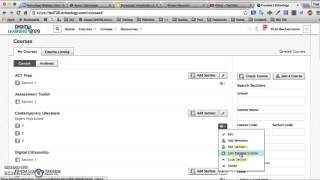 Schoology: Linking Multiple Sections
