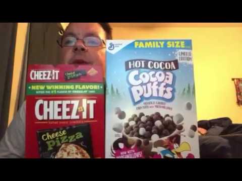 Sip & Snack: Cheese Pizza Cheez-It’s & Hot Cocoa Cocoa Puffs(4-26-18)