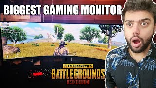 Playing PUBG Mobile On The Biggest Ultra Wide Monitor | Samsung Odyssey G9 !!!