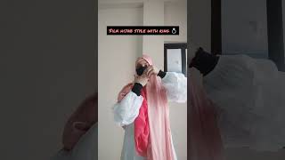 Party Wear Silk Hijab Style With Ring Quick Party Hijab Tutorial