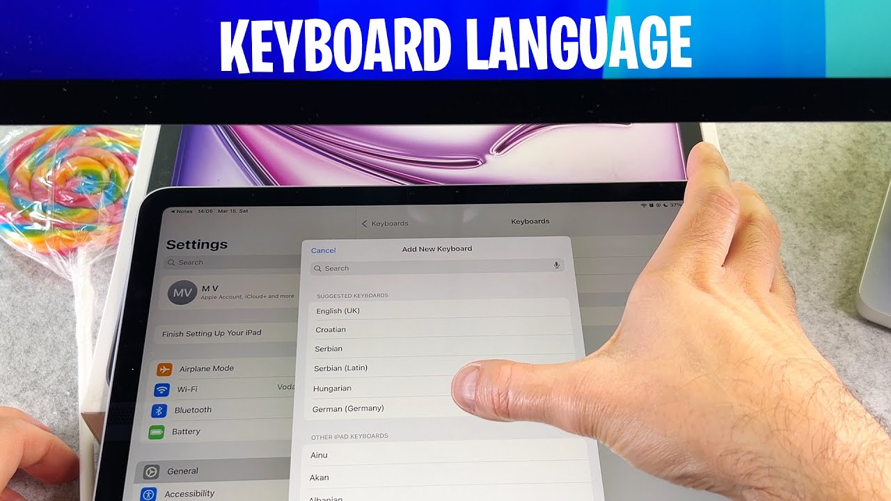 How to Change Your Keyboard Language on iPad Air M1 M2 M3 - YouTube
