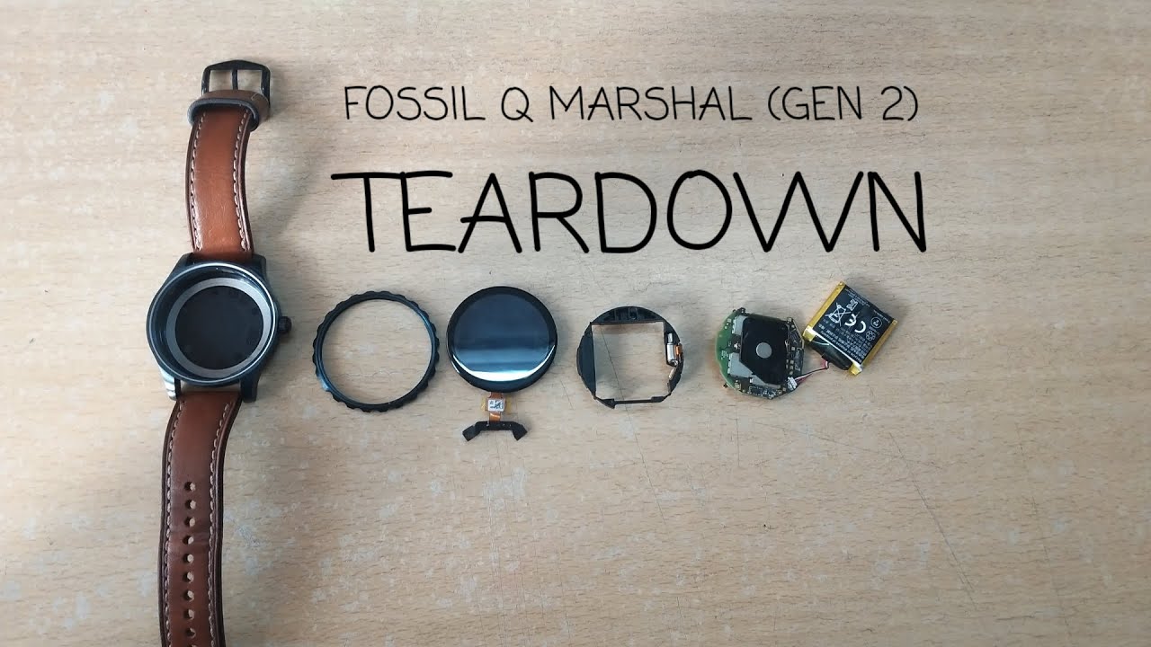Fossil Q Marshal (Gen 2) Teardown || How to repair Fossil Q Marshal Watch  || Smart Watch Teardown - YouTube