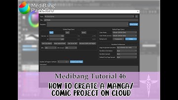 Medibang Tutorial 46: Create Manga / Comic Project on Cloud